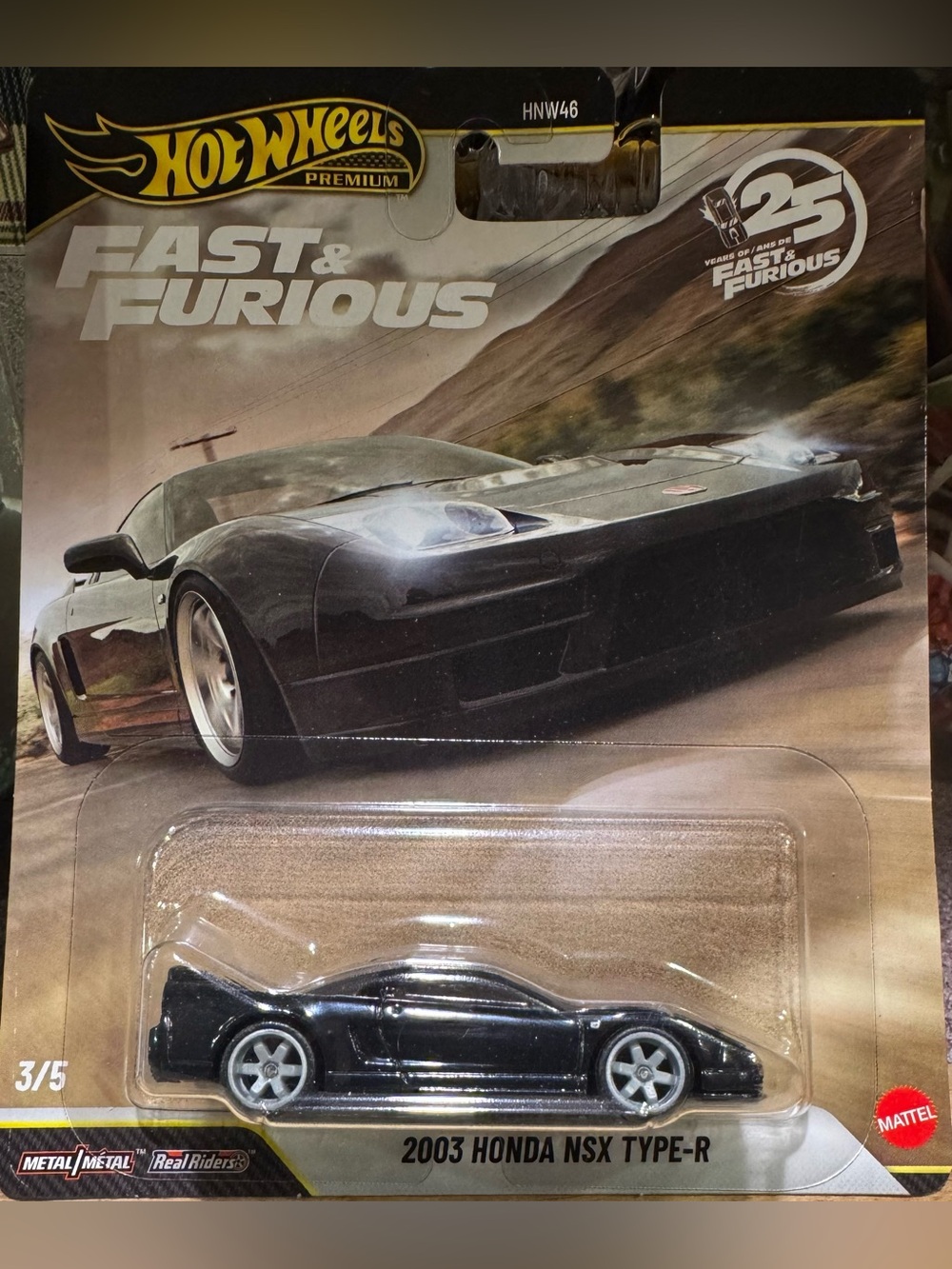 Hot Wheels Premium 2003 Honda NSX Type-R - Black
